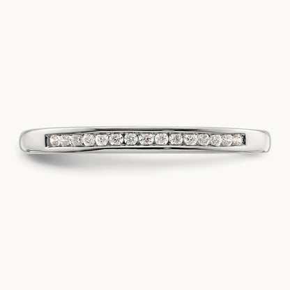 Diamond Wedding Band, 14K White Gold