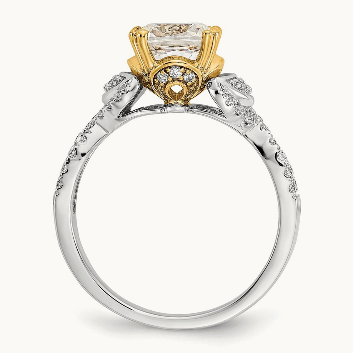 Cushion Semi-Mount Engagement Ring — 1 1/2 ct, 7