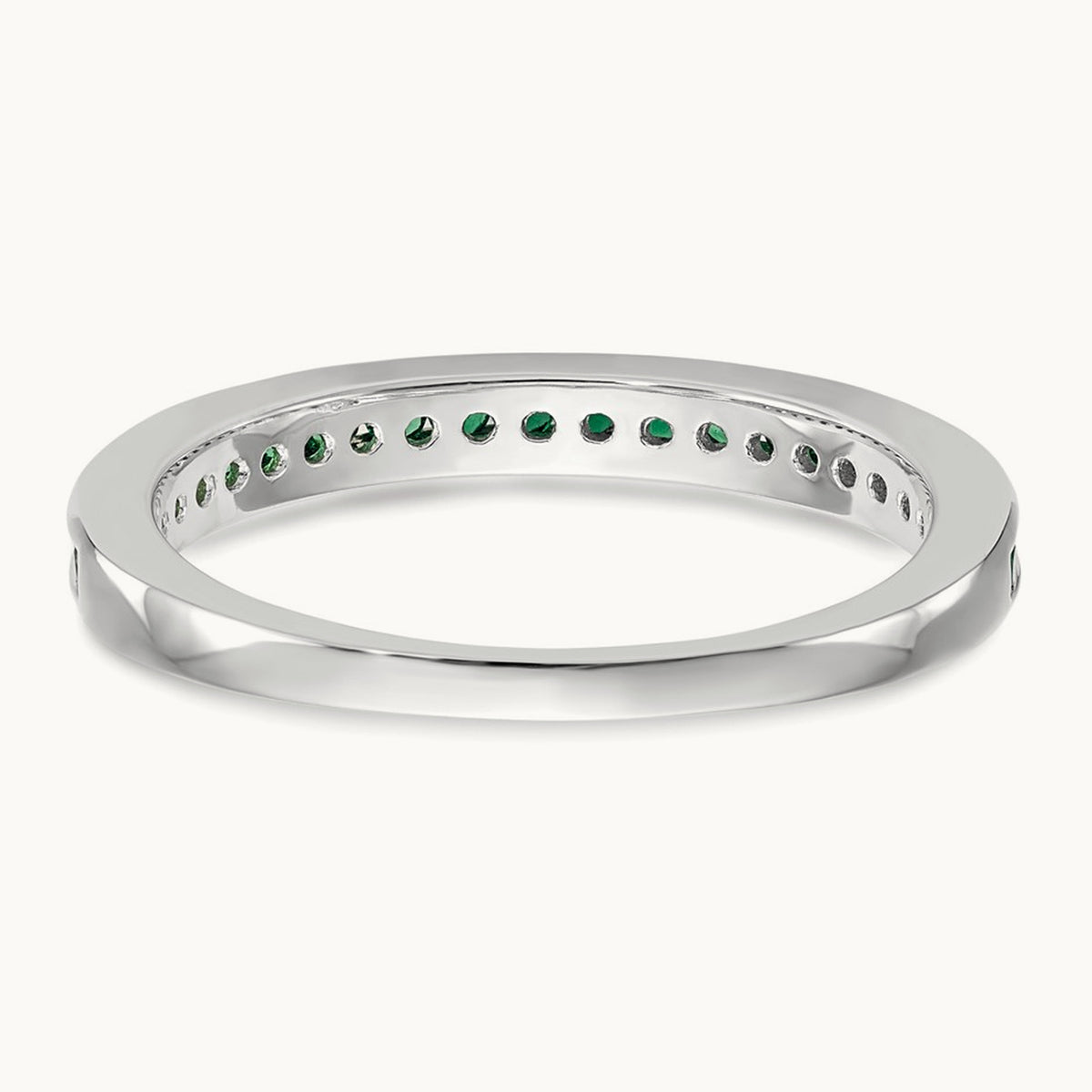 Emerald Band — 14K White Gold, 7