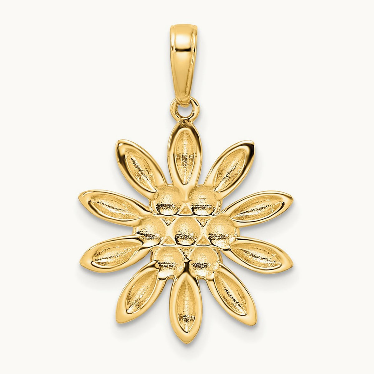 and Diamond-cut Flower Pendant — photo set