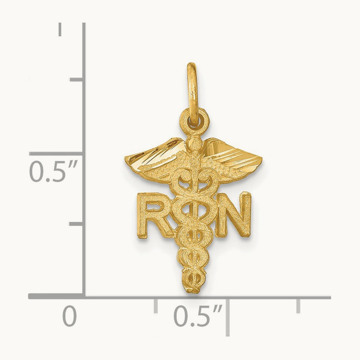 RN Nurse Charm, 14K