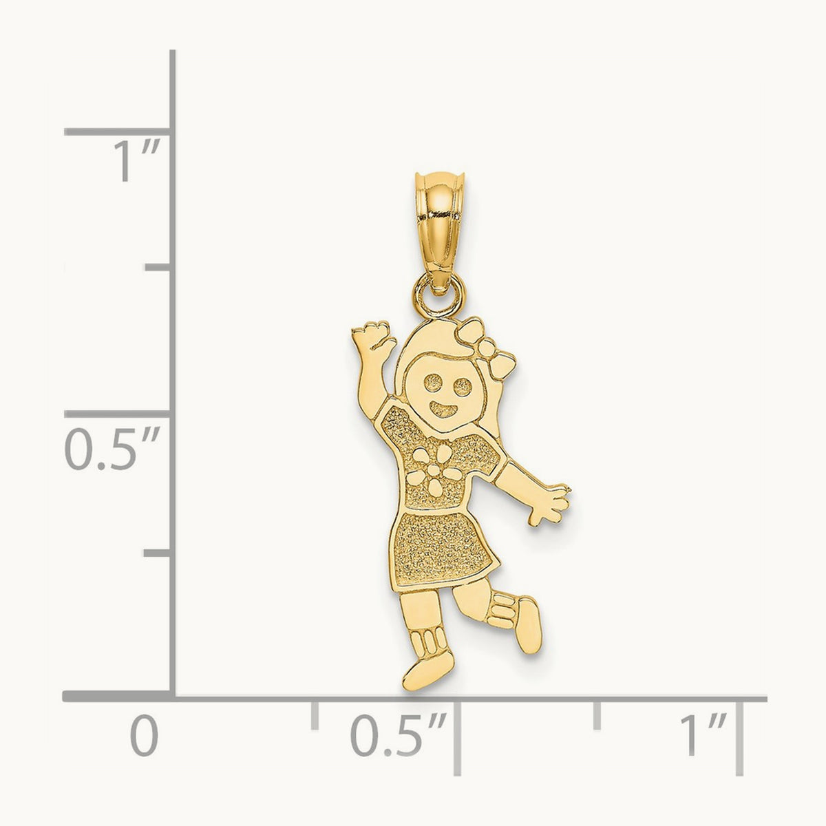 Girl Charm, 14K