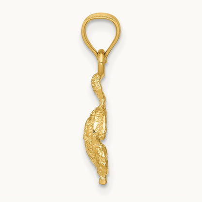 Turtle Pendant, 14K