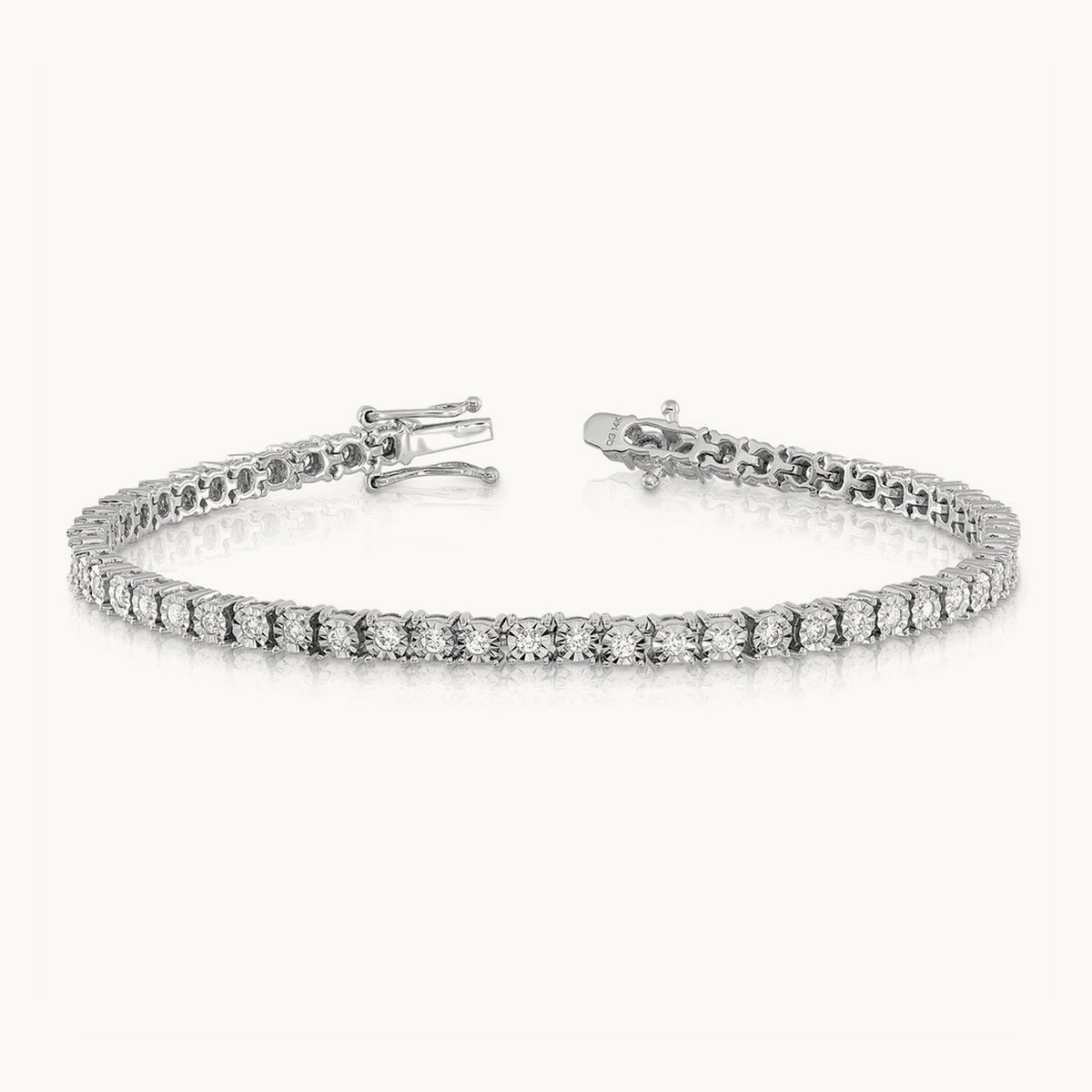 Illusion Setting Bracelet, 1.00 ct tw Lab-Grown Diamond