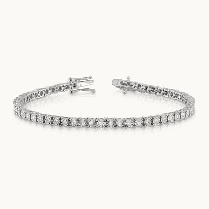 Illusion Setting Bracelet, 1.00 ct tw Lab-Grown Diamond