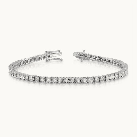 Illusion Setting Bracelet, 1.00 ct tw Lab-Grown Diamond