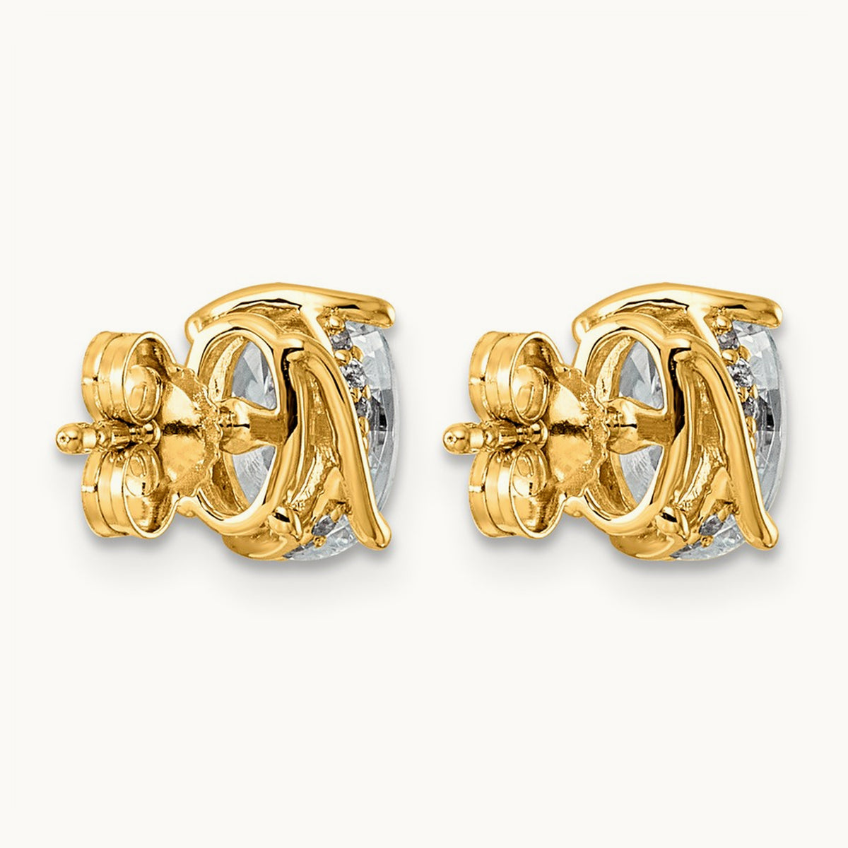 Oval Center Twist Earrings, 2.00 ct tw Lab-Grown Diamond