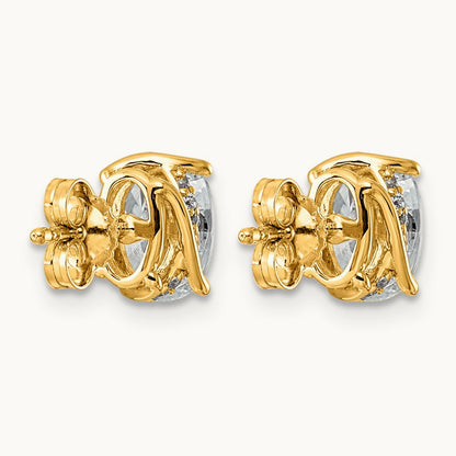 Oval Center Twist Earrings, 2.00 ct tw Lab-Grown Diamond