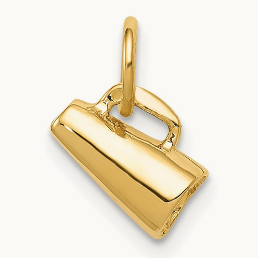 3D Megaphone Charm, 14K