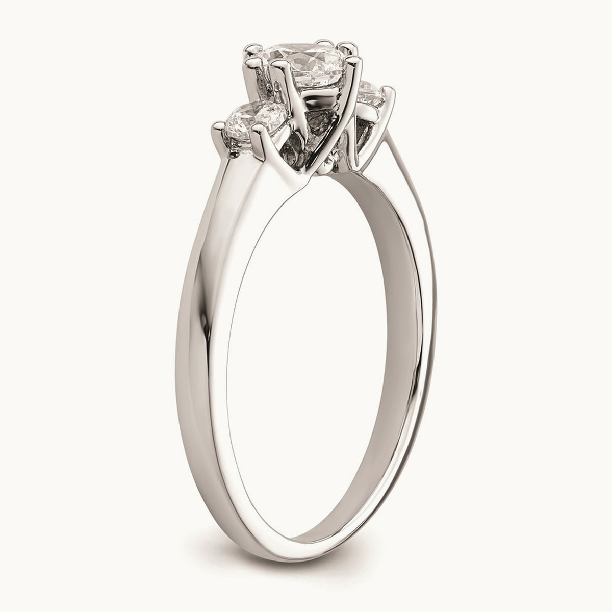 3-Stone Semi-Mount Engagement Ring, 0.25-0.50 ct tw