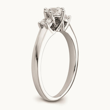 3-Stone Semi-Mount Engagement Ring, 0.25-0.50 ct tw
