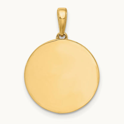 D/C It's A Boy Pendant, 14K with White Rhodium