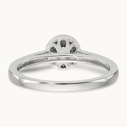 Complete Diamond Cluster Engagement Ring — photo set