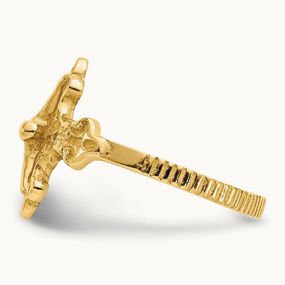 Crucifix Ring, 14K