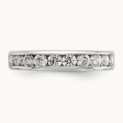 10- Stone Ladies Band Mounting, 2.9mm, 14K White Gold