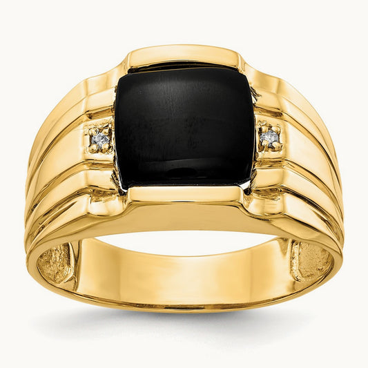 AAA Diamond men's ring, 14K