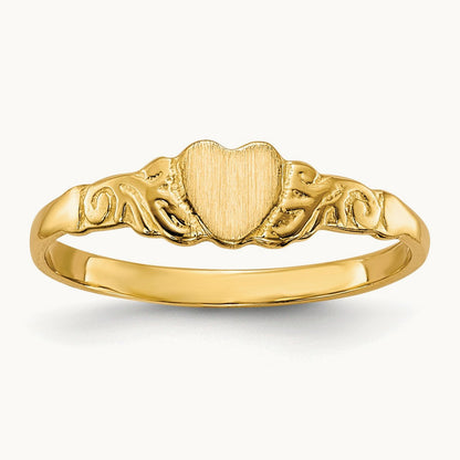 Childs Heart Ring, 14K