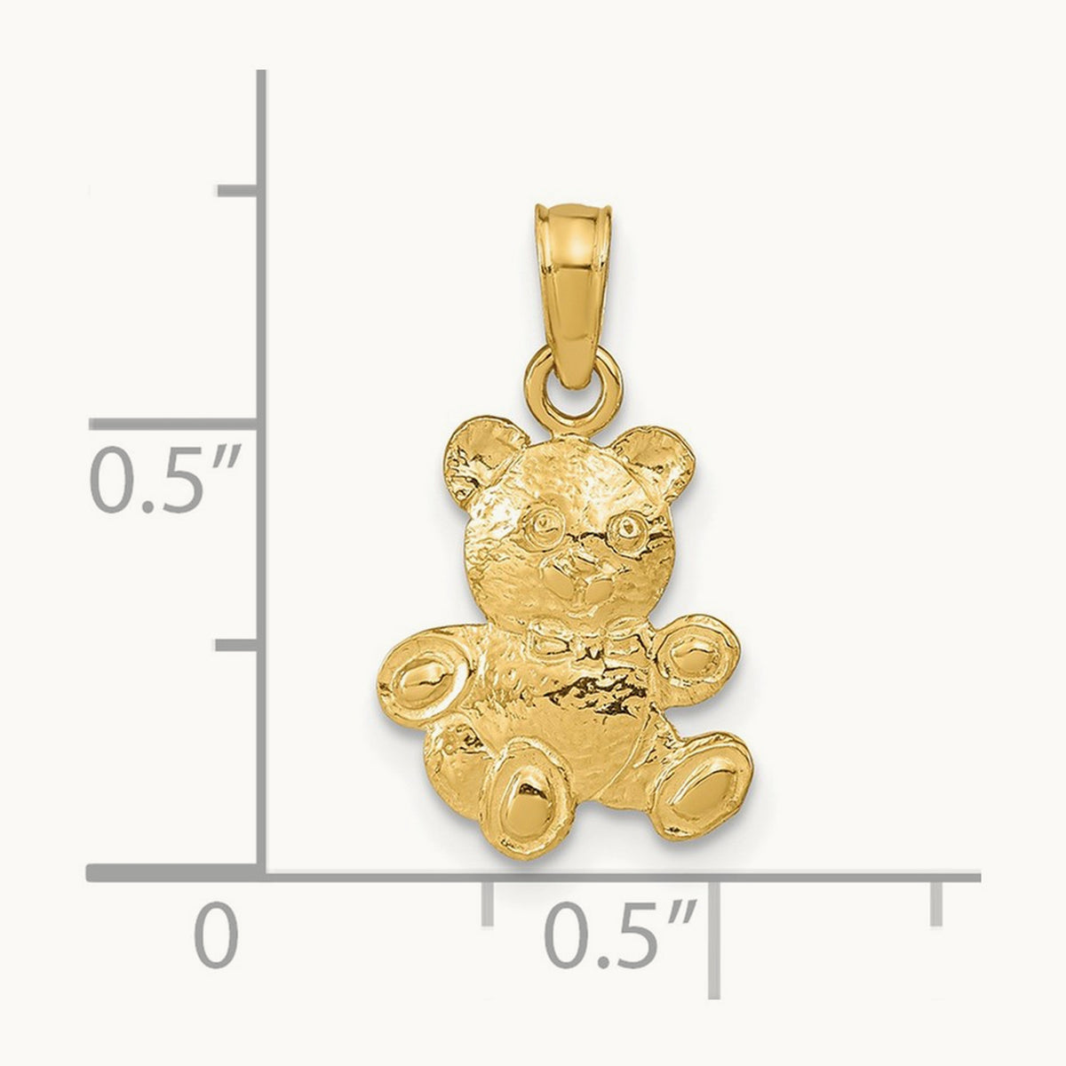 Teddy Bear Pendant — 19.5mm