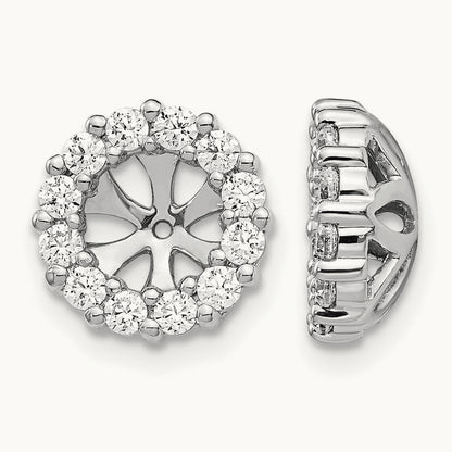 Diamond Earring Jackets, 14K White Gold