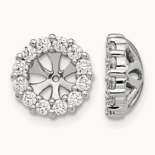 Diamond Earring Jackets, 14K White Gold