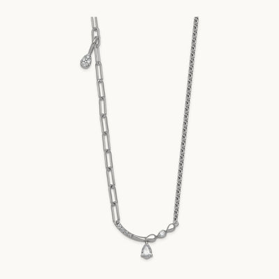 Fashion Bar & Charm Necklace, 0.25 ct tw Lab-Grown Diamond