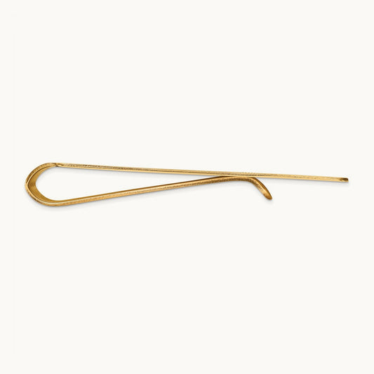 Men's Grooved Polished Money Clip, 14K