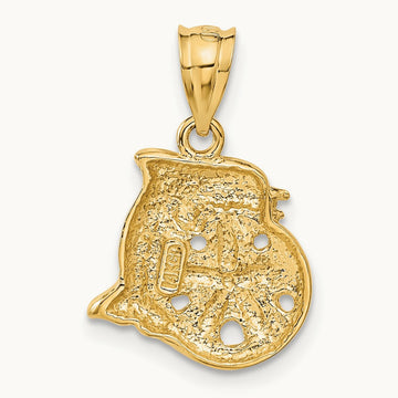 Dolphin and Sanddollar Charm, 14K