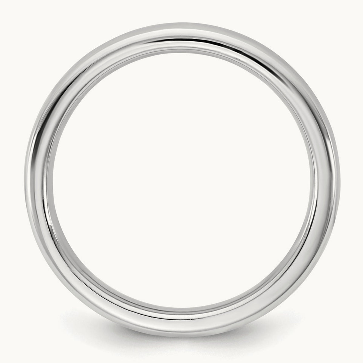 European Comfort Fit Band — 14K White Gold, 3mm