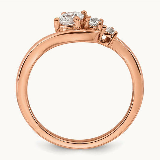 Round Engagement Ring, 0.50-1.00 ct tw Lab-Grown Diamond