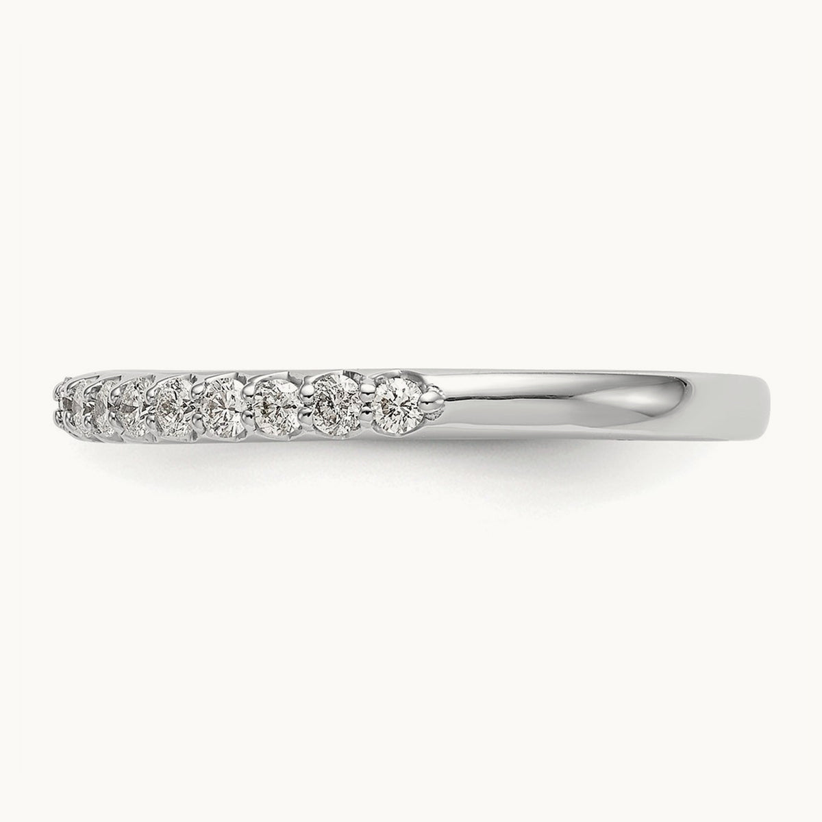 Diamond Wedding Band, 14K White Gold