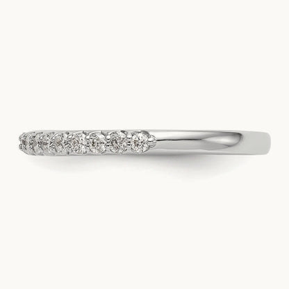 Diamond Wedding Band, 14K White Gold