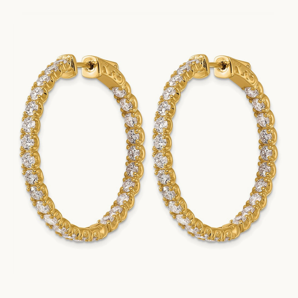 TO in & Out Hoops, 5.00 ct tw Lab-Grown Diamond
