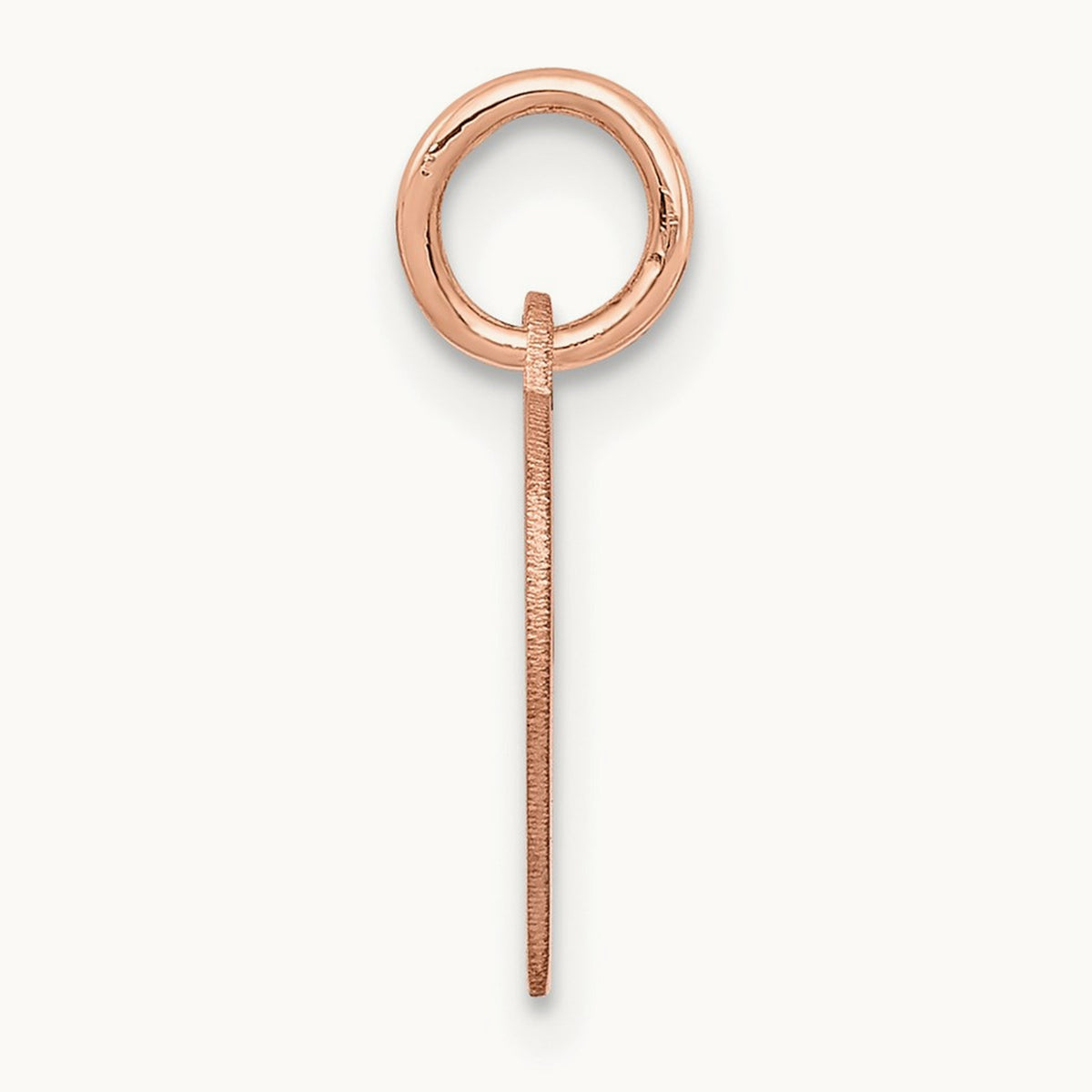 Heart Disc Charm, 14K Rose Gold