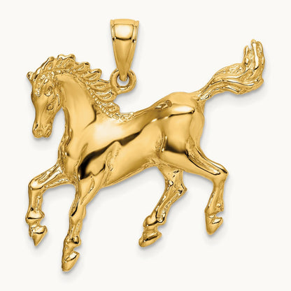 Horse Charm, 14K