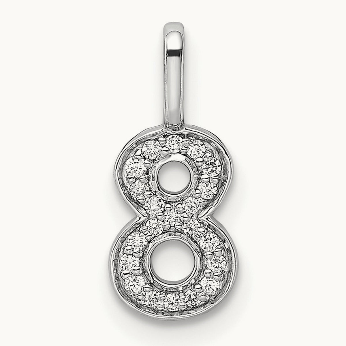 Diamond Number 8 Pendant — photo set