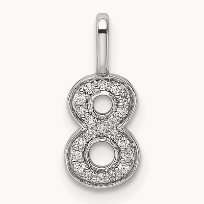 Diamond Number 8 Pendant — photo set