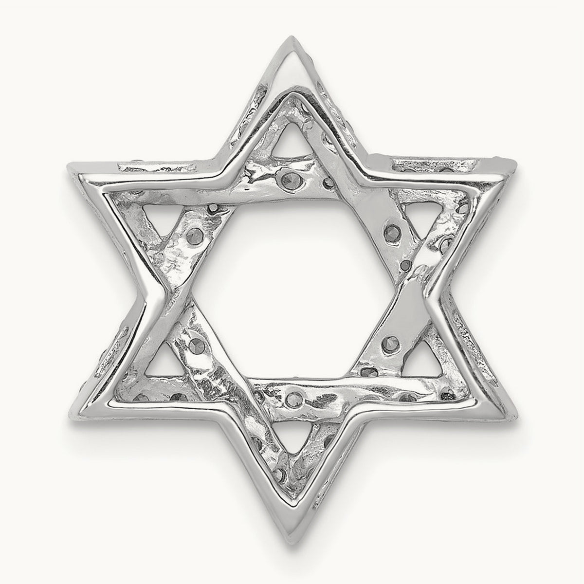 Star of David Chain Slide, 0.50 ct tw Lab-Grown Diamond