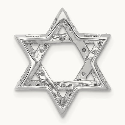 Star of David Chain Slide, 0.50 ct tw Lab-Grown Diamond