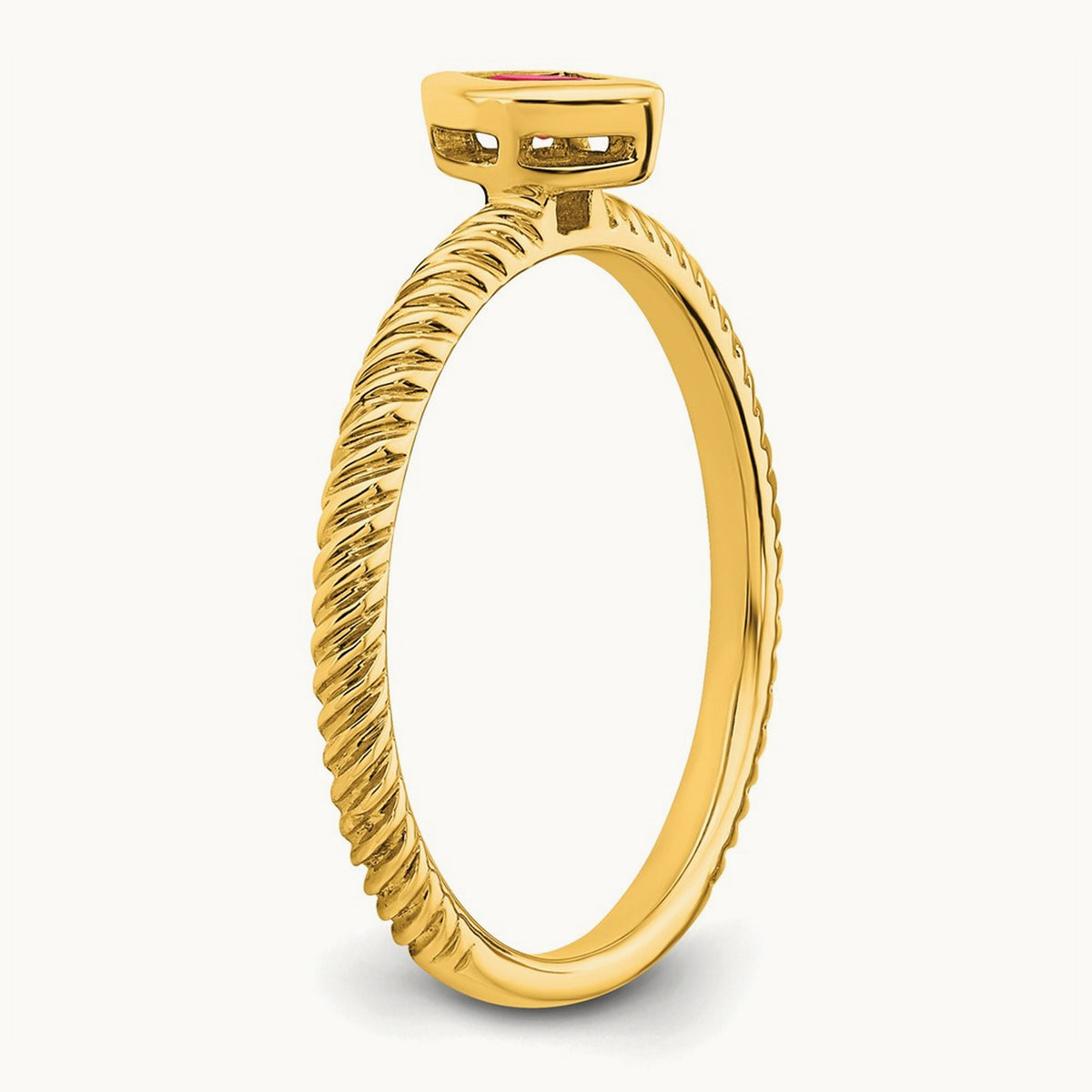 Marquise Bezel Ruby Ring, 14K