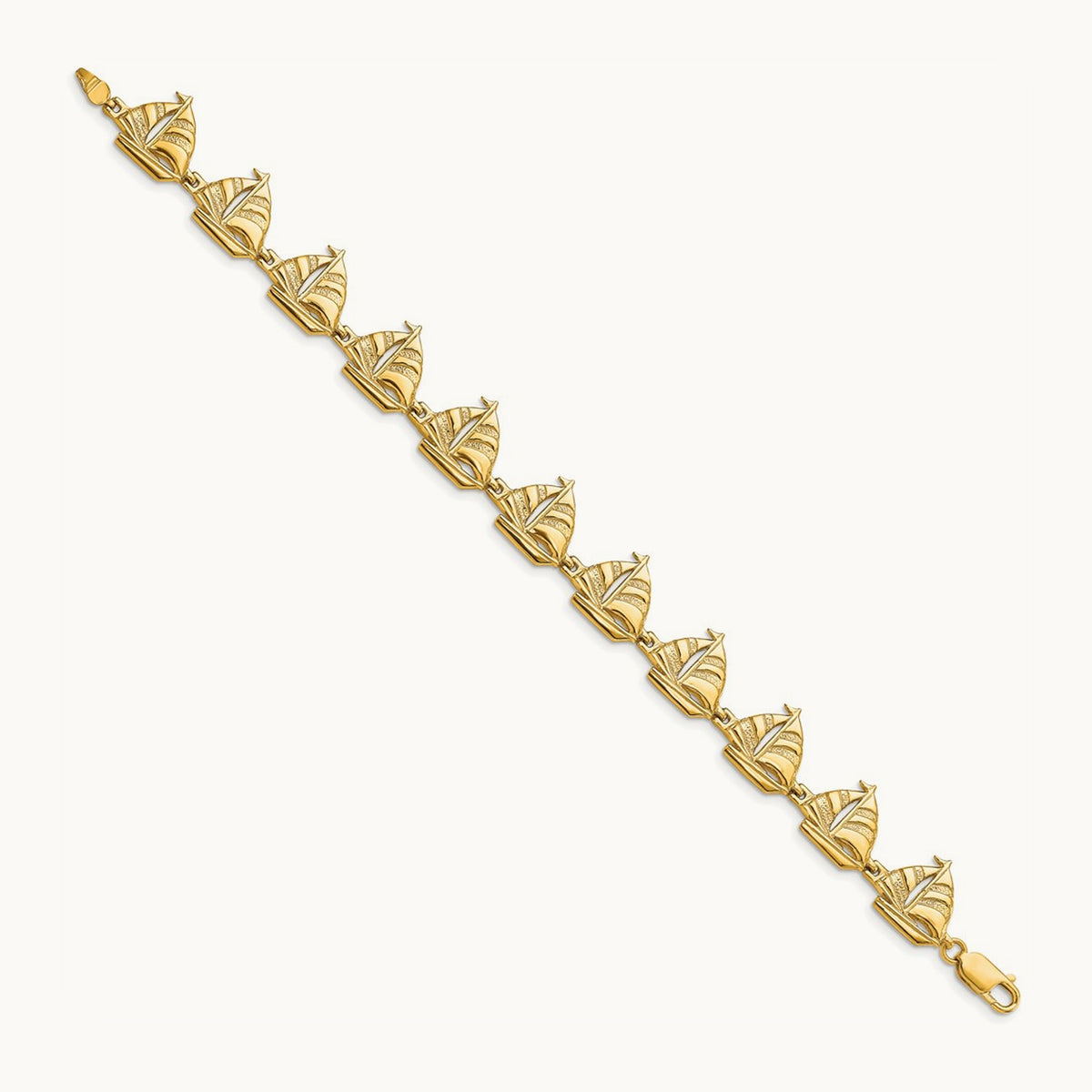 Sailboat Bracelet, 14K