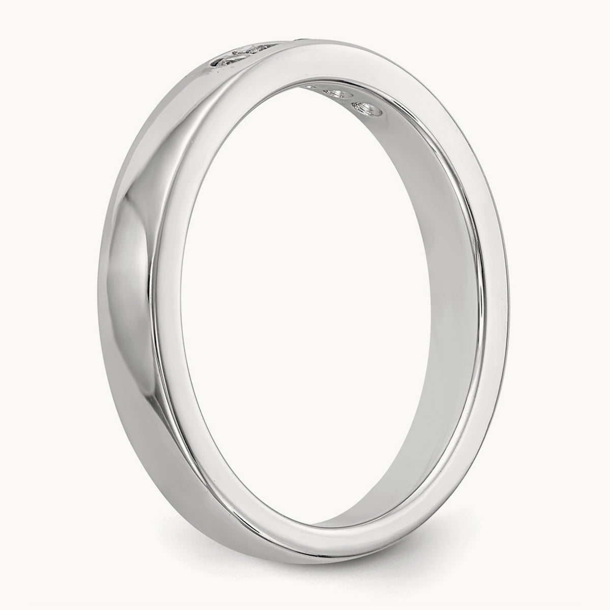 Setting: 5- Stone Closed Channel Band Mounting, 1.9mm — 14K White Gold