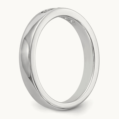 Setting: 5- Stone Closed Channel Band Mounting, 1.9mm — 14K White Gold