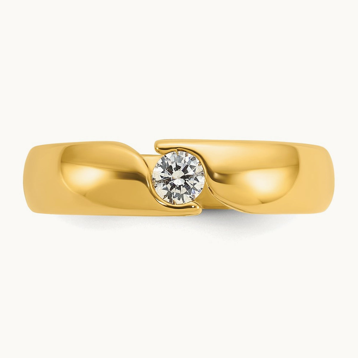 IBGoodman Men's Diamond Complete Ring, 14K