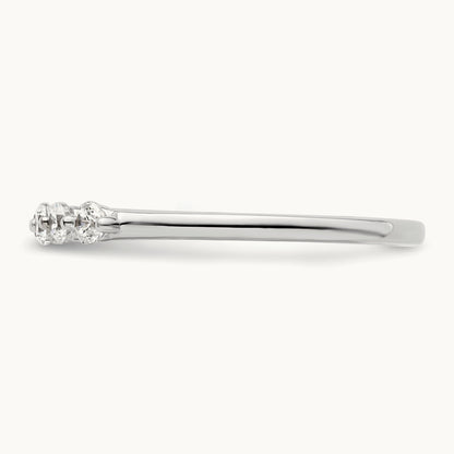 5-Stone Diamond Band, 14K White Gold