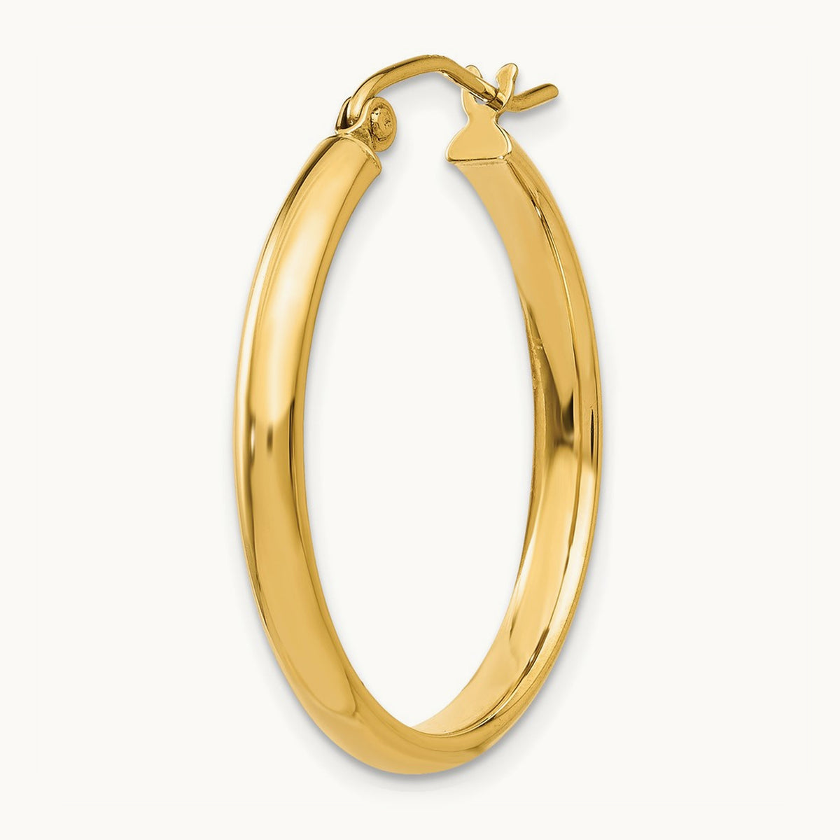 Single 14k Polished Hoop Earring