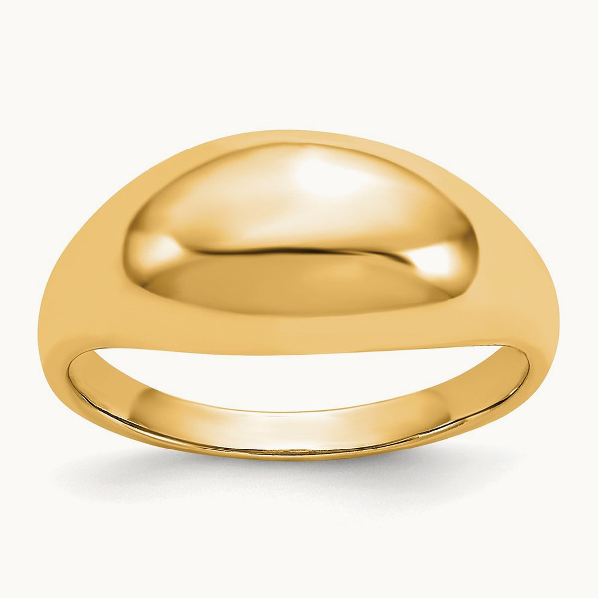 Polished Dome Ring in 14K Yellow Gold