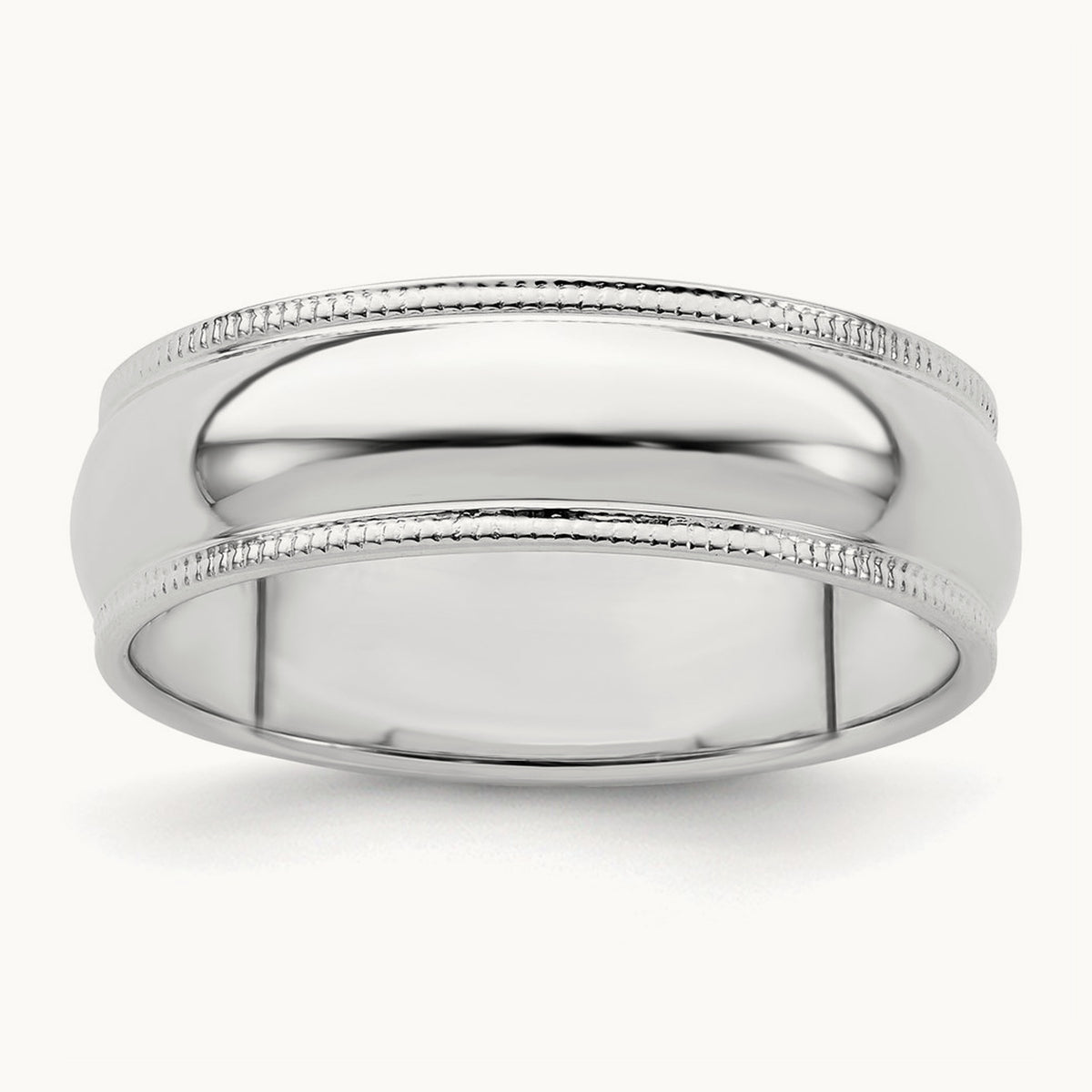 Half Round Milgrain Band — photo set (2)