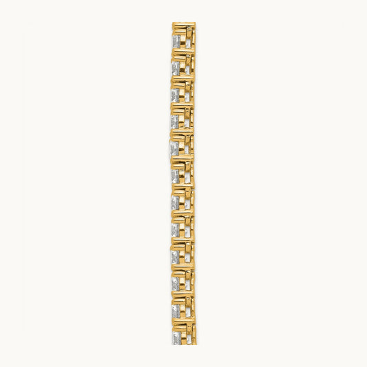 Straight Tennis Necklace, 23 3/8-30 5/8 ct Lab-Grown Diamond