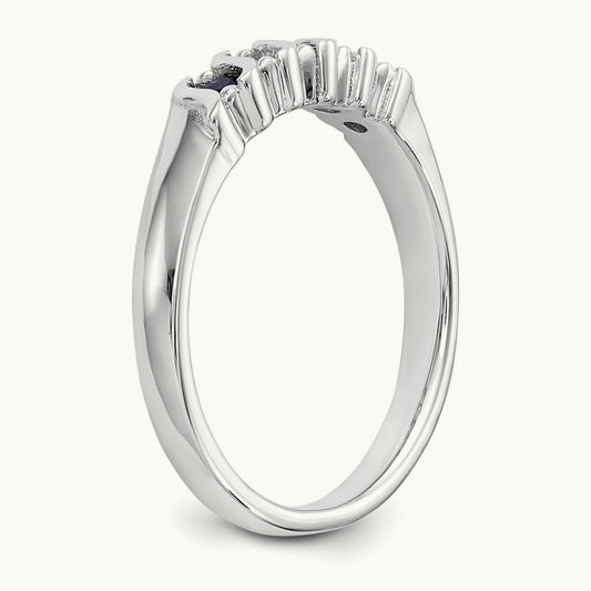 Diamond w/Sapphire Band