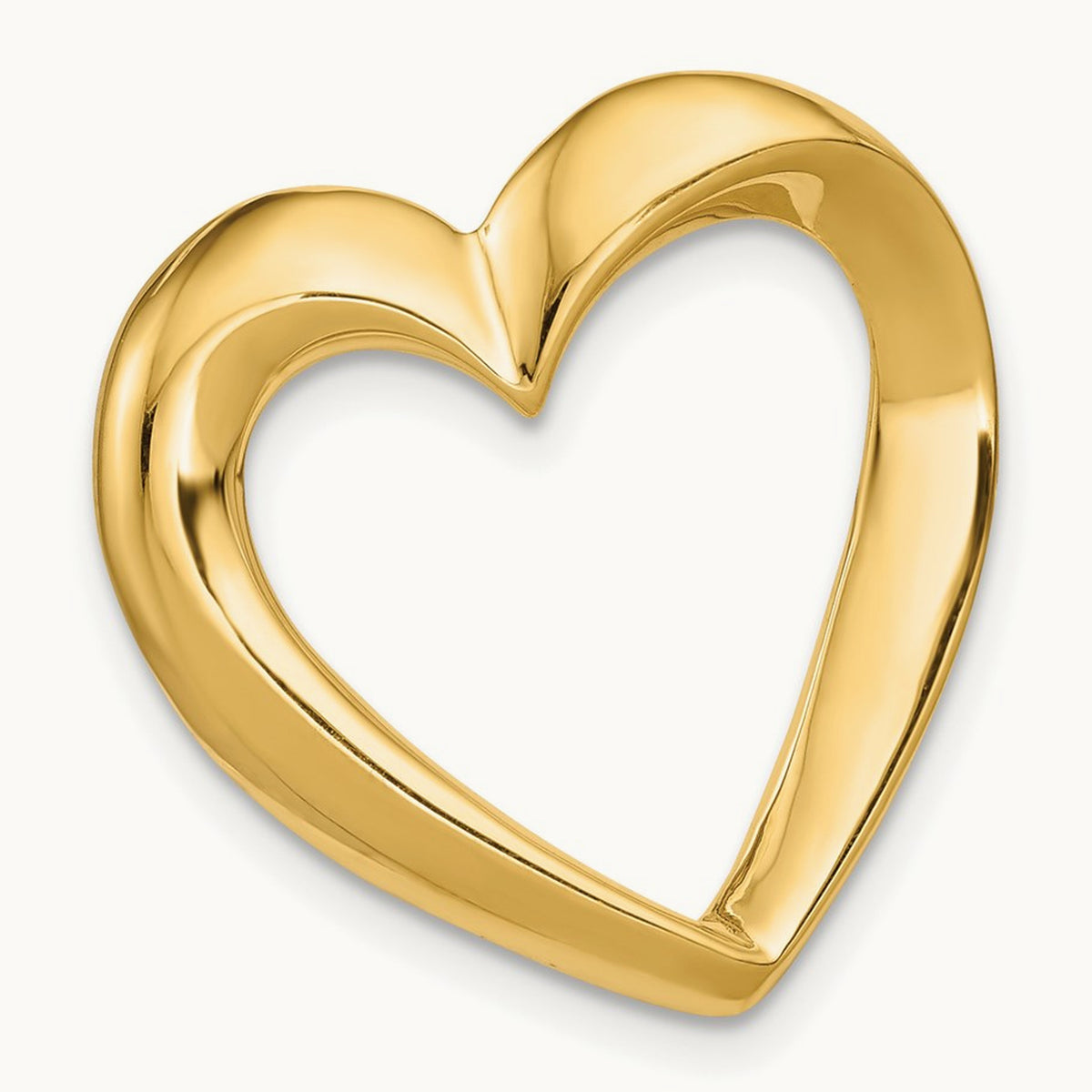 Heart Slide — 14K Yellow Gold